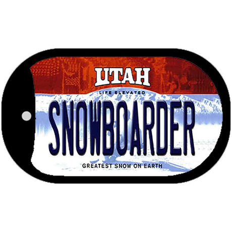 Snowboarder Utah Novelty Metal Dog Tag Necklace DT-10226