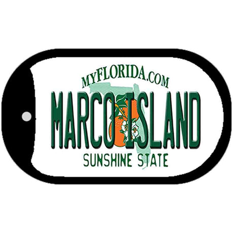 Marco Island Florida Novelty Metal Dog Tag Necklace DT-10227