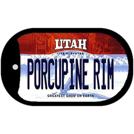 Porcupine Rim Utah Novelty Metal Dog Tag Necklace DT-10239