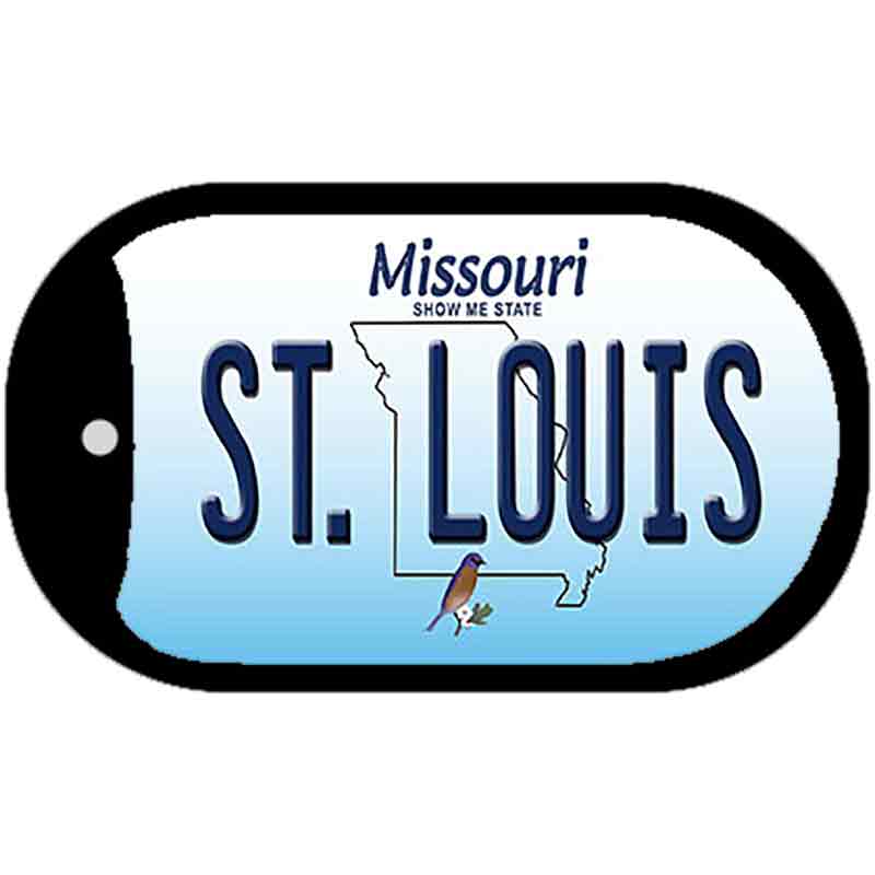 St. Louis Missouri Novelty Metal Dog Tag Necklace DT-10242