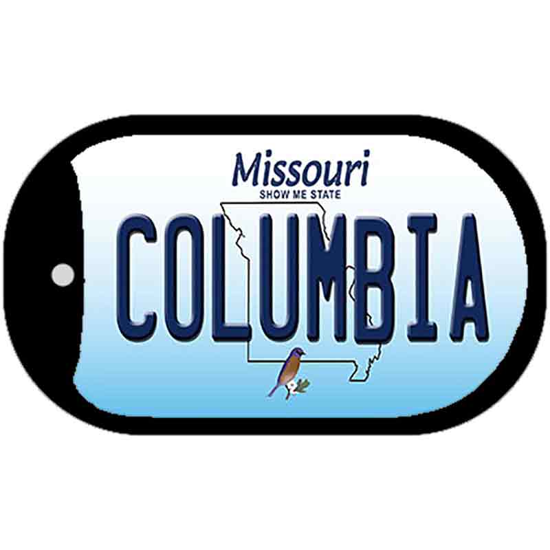 Columbia Missouri Novelty Metal Dog Tag Necklace DT-10245