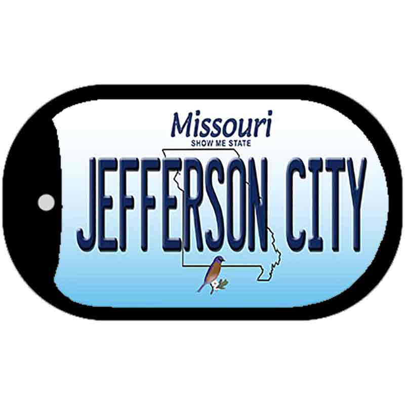 Jefferson City Missouri Novelty Metal Dog Tag Necklace DT-10246