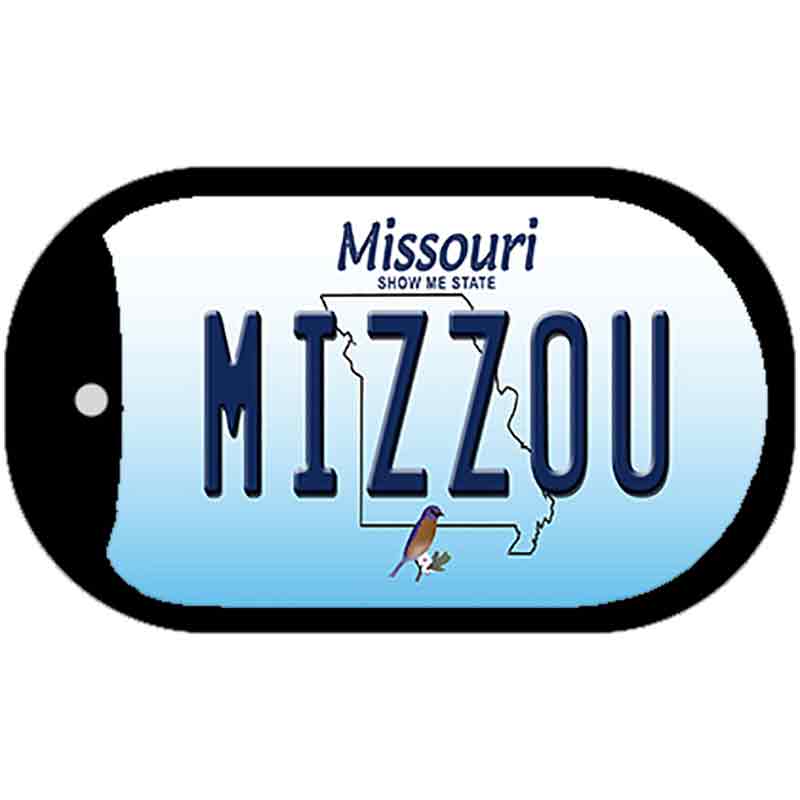 Mizzou Missouri Novelty Metal Dog Tag Necklace DT-10249