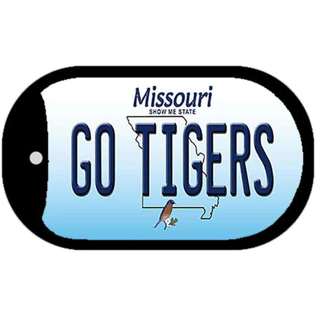 Go Tigers Missouri Novelty Metal Dog Tag Necklace DT-10252