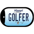 Golfer Missouri Novelty Metal Dog Tag Necklace DT-10271