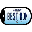 Best Mom Missouri Novelty Metal Dog Tag Necklace DT-10275