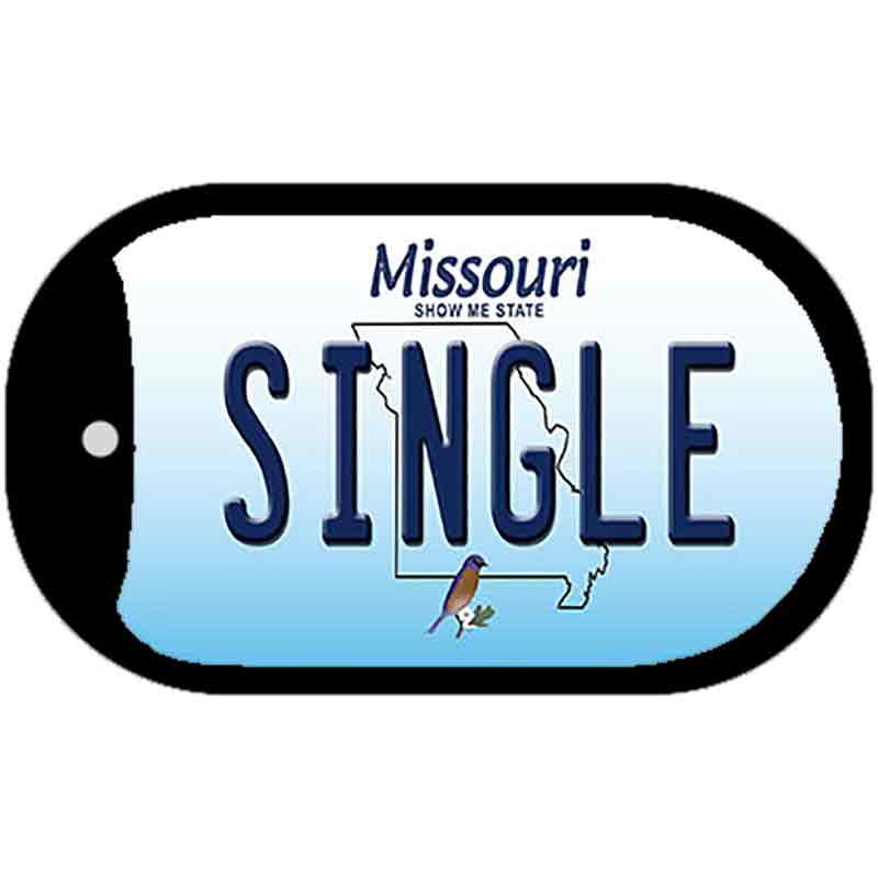 Single Missouri Novelty Metal Dog Tag Necklace DT-10277