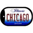 Chicago Illinois Novelty Metal Dog Tag Necklace DT-10282