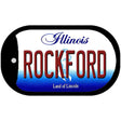 Rockford Illinois Novelty Metal Dog Tag Necklace DT-10284