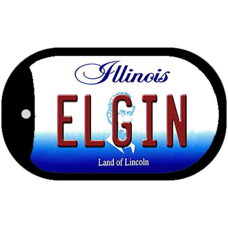 Elgin Illinois Novelty Metal Dog Tag Necklace DT-10285