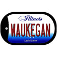 Waukegan Illinois Novelty Metal Dog Tag Necklace DT-10288