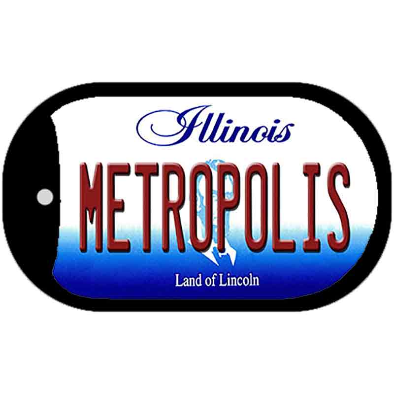 Metropolis Illinois Novelty Metal Dog Tag Necklace DT-10290