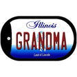 Grandma Illinois Novelty Metal Dog Tag Necklace DT-10298