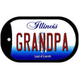 Grandpa Illinois Novelty Metal Dog Tag Necklace DT-10299