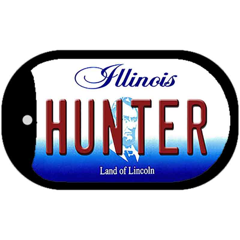 Hunter Illinois Novelty Metal Dog Tag Necklace DT-10306