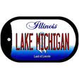 Lake Michigan Illinois Novelty Metal Dog Tag Necklace DT-10327