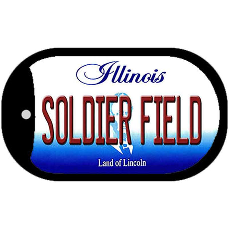 Soldier Field Illinois Novelty Metal Dog Tag Necklace DT-10332