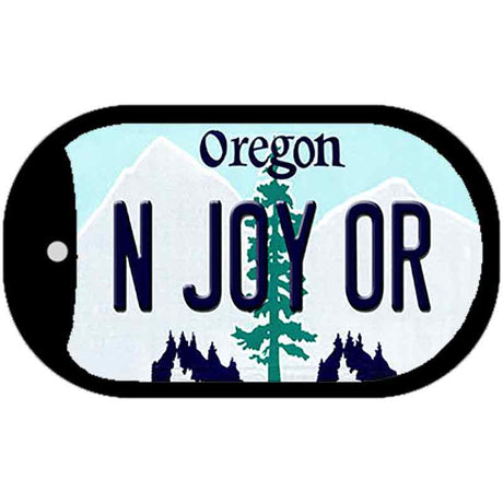 N Joy OR Oregon Novelty Metal Dog Tag Necklace DT-10340