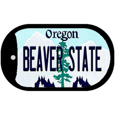 Beaver State Oregon Novelty Metal Dog Tag Necklace DT-10341