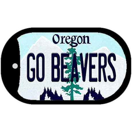 Go Beavers Oregon Novelty Metal Dog Tag Necklace DT-10357