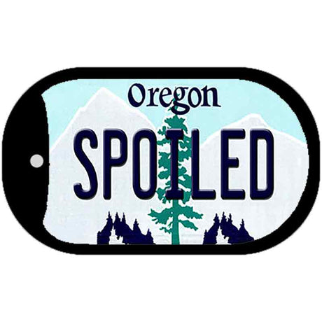 Spoiled Oregon Novelty Metal Dog Tag Necklace DT-10367