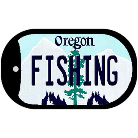 Fishing Oregon Novelty Metal Dog Tag Necklace DT-10369