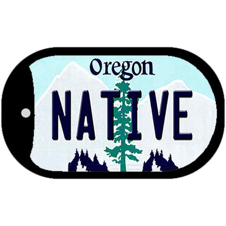 Native Oregon Novelty Metal Dog Tag Necklace DT-10375