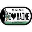 I Love Maine Novelty Metal Dog Tag Necklace DT-10384