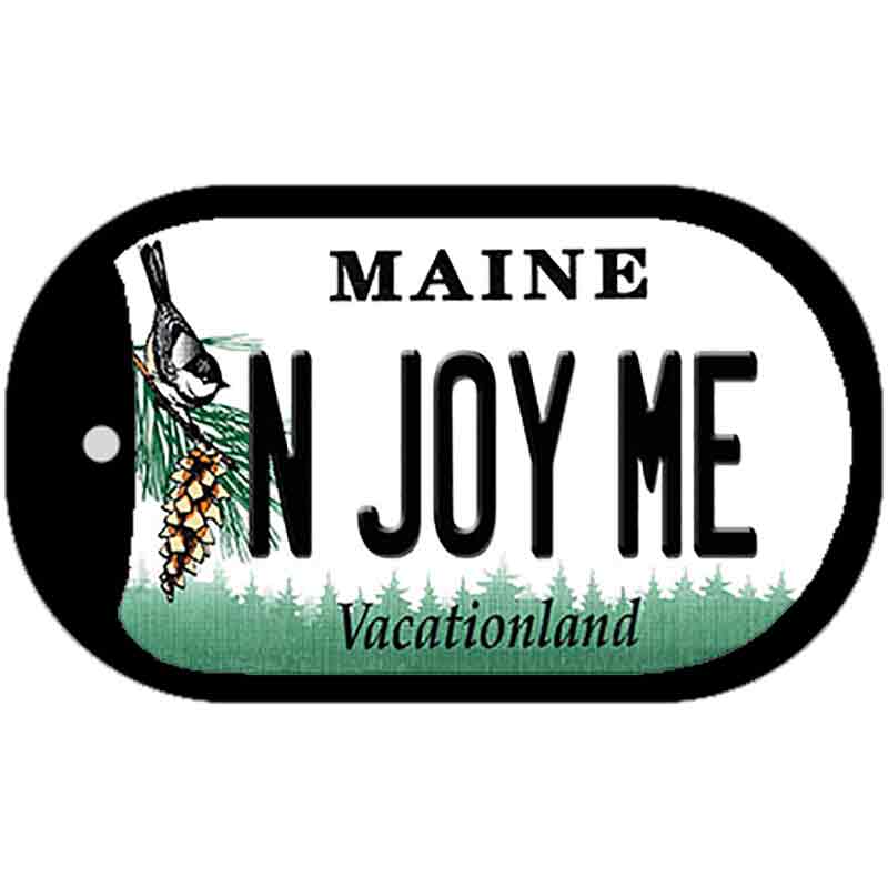 N Joy ME Maine Novelty Metal Dog Tag Necklace DT-10385