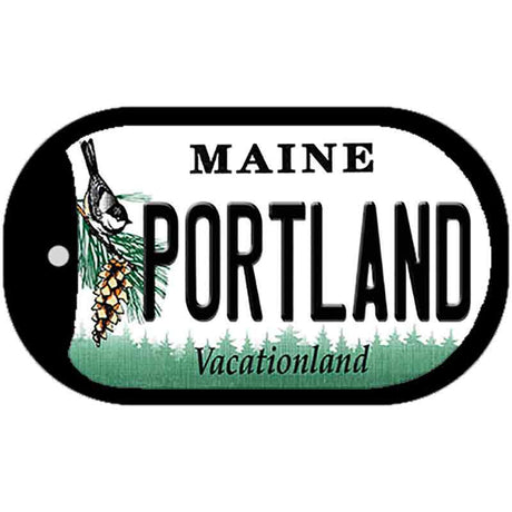 Portland Maine Novelty Metal Dog Tag Necklace DT-10386