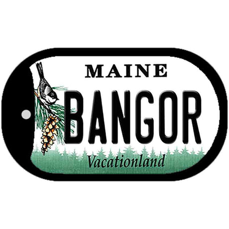 Bangor Maine Novelty Metal Dog Tag Necklace DT-10388