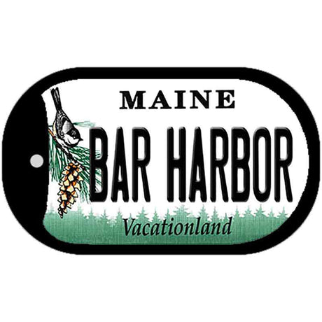 Bar Harbor Maine Novelty Metal Dog Tag Necklace DT-10390