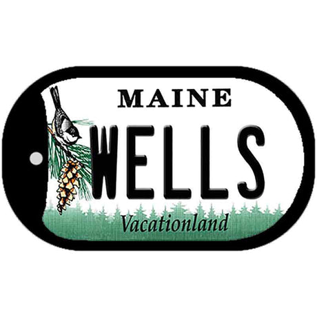 Wells Maine Novelty Metal Dog Tag Necklace DT-10394