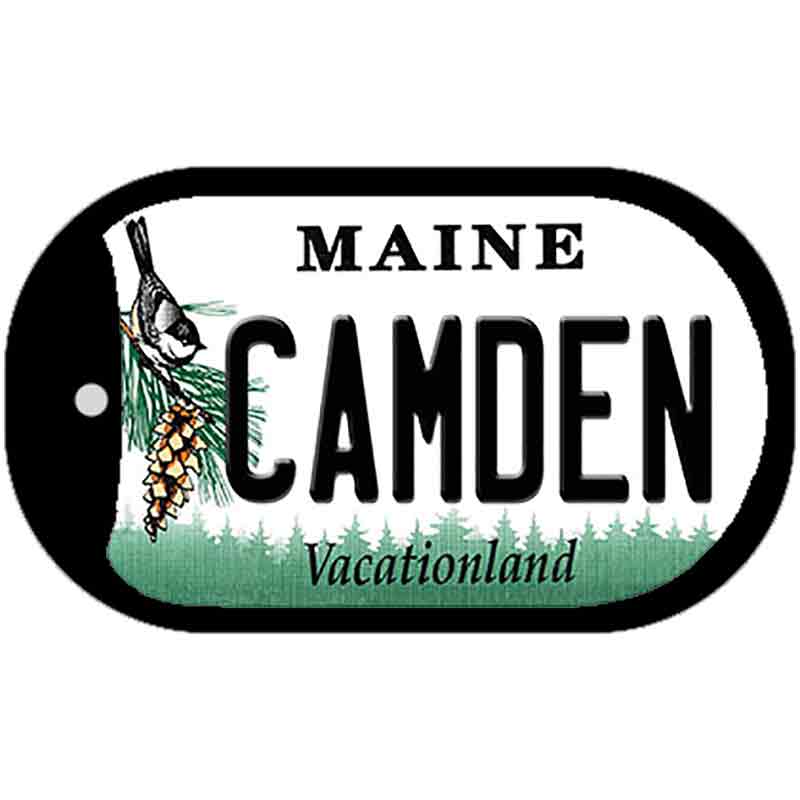 Camden Maine Novelty Metal Dog Tag Necklace DT-10395