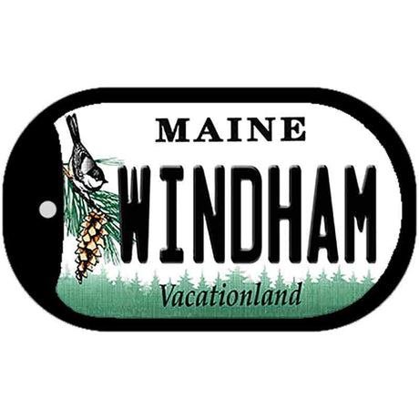 Windham Maine Novelty Metal Dog Tag Necklace DT-10396