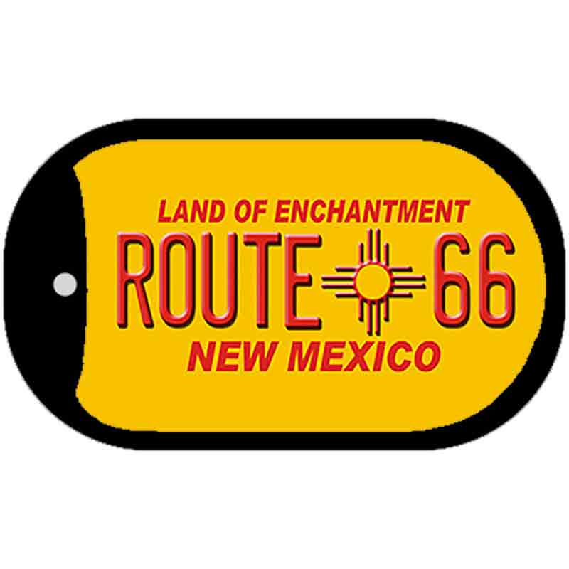 RT 66 New Mexico Novelty Metal Dog Tag Necklace DT-103