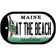 At The Beach Maine Novelty Metal Dog Tag Necklace DT-10400