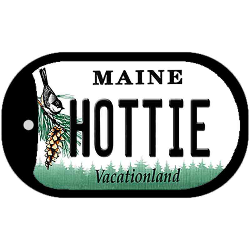 Hottie Maine Novelty Metal Dog Tag Necklace DT-10402