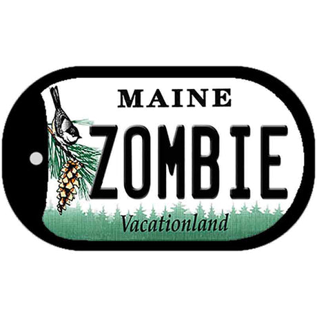 Zombie Maine Novelty Metal Dog Tag Necklace DT-10407