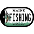 Fishing Maine Novelty Metal Dog Tag Necklace DT-10409