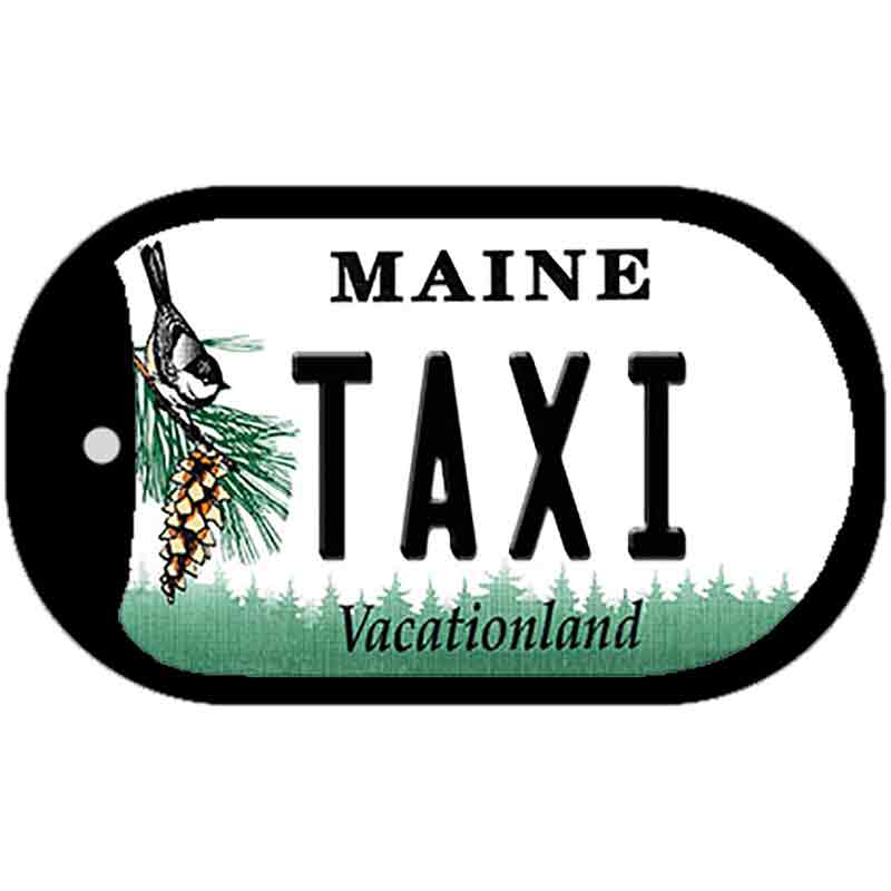 Taxi Maine Novelty Metal Dog Tag Necklace DT-10415