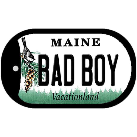 Bad Boy Maine Novelty Metal Dog Tag Necklace DT-10421