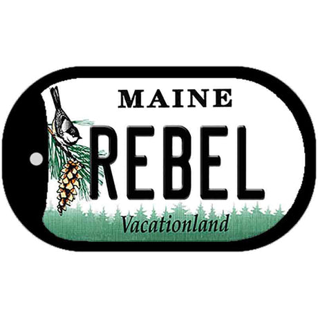 Rebel Maine Novelty Metal Dog Tag Necklace DT-10424