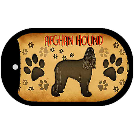 Afghan Hound Novelty Metal Dog Tag Necklace DT-10429