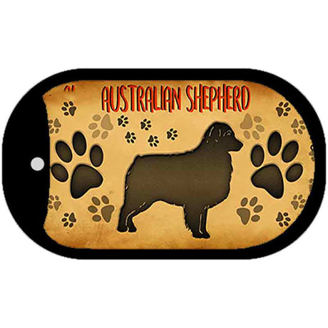 Australian Shepherd Novelty Metal Dog Tag Necklace DT-10430