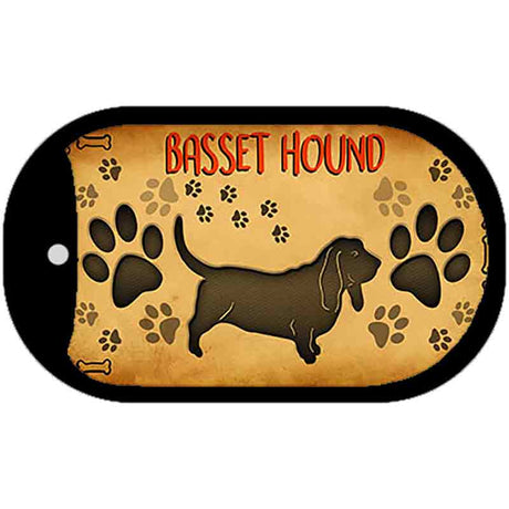 Basset Hound Novelty Metal Dog Tag Necklace DT-10431