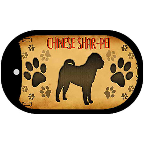 Chinese Shar-Pei Novelty Metal Dog Tag Necklace DT-10437