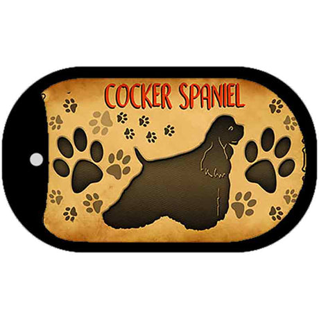 Cocker Spaniel Novelty Metal Dog Tag Necklace DT-10439