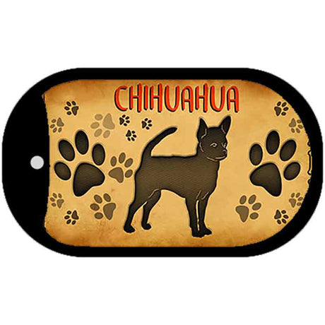 Chihuahua Novelty Metal Dog Tag Necklace DT-10441