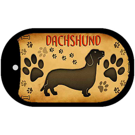 Dachshund Novelty Metal Dog Tag Necklace DT-10442